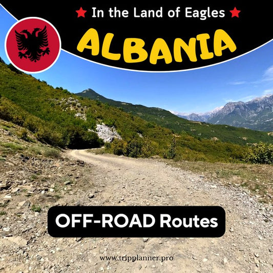 Albania Off-Road GPX Routes Add-On – motorcycle adventure trails through the wild mountains of Albania, gravel trails, remote mountain passes, and untouched landscapes.