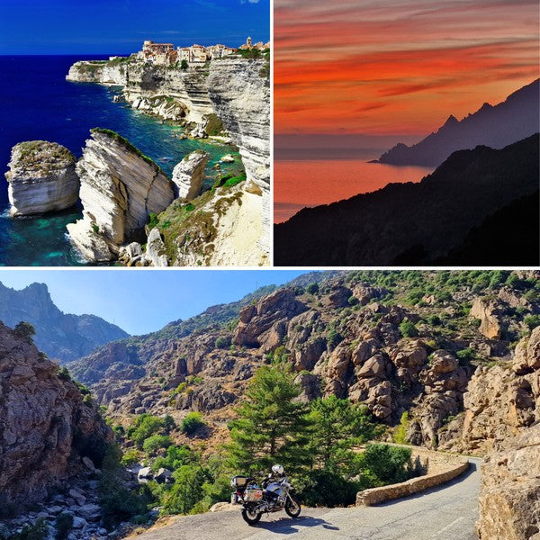 Corsica Motorbike Adventure: Tackling challenging mountain hairpins and sharp curves on the D84 road, with ready-to-use GPX files for all passes.
